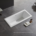 High Quality Modern Design Freestanding Soaking Indoor Square Shape Acrylic Bathtub